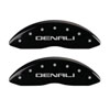 MGP 34209SDNLBK | 4 Caliper Covers Engraved Front & Rear Denali Black Finish Silver Char 2017 GMC Canyon; 2015-2020 Alternate Image 3