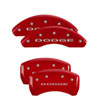 MGP 12199SDD4RD | 4 Caliper Covers Engraved Front & Rear With out stripes/Dodge Red finish silver ch; 2013-2016 Alternate Image 7