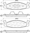 Stoptech 308.06320 | StopTech Street Brake Pads Ford E-150 Econoline Club Wagon, Front; 1994-2002 Alternate Image 1