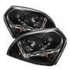 SPYDER 5029447 | Spyder Hyundai Tucson DRL LED Projector Headlights - Black - (PRO-YD-HYTUC04-DRL-BK); 2004-2009 Alternate Image 2