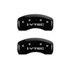 MGP 20206SIVTBK | 4 Caliper Covers Engraved Front & Rear i-Vtec Black finish silver ch; 2011-2016 Alternate Image 2