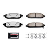 PowerStop z36-1080 | Power Stop 06-10 Jeep Commander Front Z36 Truck & Tow Brake Pads w/Hardware; 2006-2010 Alternate Image 1