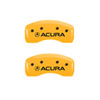 MGP 39008SACUYL | 4 Caliper Covers Engraved Front & Rear Acura Yellow Finish Black Char 2005 Acura NSX; 2003-2004 Alternate Image 6