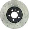 Stoptech 128.33059L | StopTech Volkswagen Golf Sport Cryo Cross Drilled Rotor, Front Left; 1998-2006 Alternate Image 3