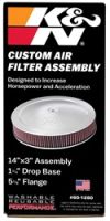 K&N Engineering 601280 | K&N 14in Red Custom Air Cleaner Assembly - 5.125in ID x 14in OD x 2.75in H x 1.25in Drop Base Alternate Image 5