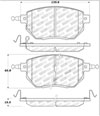 Stoptech 308.09690 | StopTech Street Brake Pads Nissan Maxima, Front; 2004-2008 Alternate Image 1