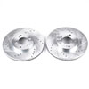 PowerStop jbr927xpr | Power Stop 99-04 Acura RL Front Evolution Drilled & Slotted Rotors - Pair; 1999-2004 Alternate Image 2