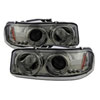 SPYDER 5009371 | Spyder GMC Sierra Denali Halo LED ( Replaceable LEDs ) Projector Headlights - Smoke - (PRO-YD-CDE00-HL-SMC); 2002-2007 Alternate Image 4