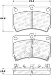 Stoptech 308.03190 | StopTech Street Brake Pads Mazda 323 GTX, Front; 1988-1989 Alternate Image 1