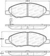 Stoptech 308.13450 | StopTech Street Brake Pads Nissan Versa, Front; 2009-2011 Alternate Image 1