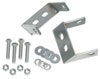 Kentrol 30508 | 45-86 Jeep CJ Rear Bumper Brackets Pair - Polished Silver; 1955-1986 Alternate Image 1