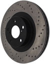 Stoptech 128.47021R | StopTech Subaru Outback Sport Cross Drilled Brake Rotor, Front Right; 2005-2014 Alternate Image 3