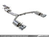 AWE Tuning 3015-42072 | Audi A6 Sedan 3.0T C7.5 A6 Touring Edition Exhaust - Quad Outlet, Chrome Silver Tips; 2016-2017 Alternate Image 2