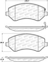 Stoptech 305.08560 | StopTech Street Select Brake Pads Jeep Liberty, Front; 2002-2007 Alternate Image 1