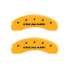 MGP 35015SESCYL | 4 Caliper Covers Engraved Front & Rear Escalade Yellow finish black ch; 2007-2020 Alternate Image 3