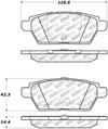 Stoptech 305.11610 | StopTech Street Select Brake Pads Mazda 6, Rear; 2006-2013 Alternate Image 1