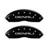 MGP 34212SDNLBK | 4 Caliper Covers Engraved Front & Rear Denali Black Finish Silver Char 2019 GMC Arcadia; 2017-2020 Alternate Image 3