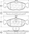 Stoptech 308.06880 | StopTech Street Brake Pads Chevy, Front; 1994-2010 Alternate Image 1