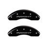 MGP 20003FINSBK | Front set 2 Caliper Covers Engraved Front Insight Black finish silver ch; 2011-2014 Alternate Image 4