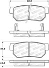 Stoptech 305.08130 | StopTech Street Select Brake Pads Hyundai Sonata, Rear; 1999-2007 Alternate Image 1