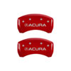 MGP 39018SACURD | 4 Caliper Covers Engraved Front & Rear Acura Red finish silver ch; 2018-2019 Alternate Image 2