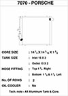 CSF 7070 | Porsche 911 Carrera (991.2)/Turbo/GT3/GT3 RS (991) Right Side Radiator; 1950-2020 Alternate Image 2