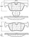 Stoptech 309.16130 | StopTech Sport Brake Pads BMW 228i xDrive 312mm Front Disc, Rear; 2015-2016 Alternate Image 2