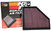 K&N Engineering 333136 | K&N 2019 BMW 330I L4-2.0L Turbo F/I/DSL Replacement Drop In Air Filter; 2019-2019 Alternate Image 3