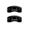 MGP 10042SEDGBK | 4 Caliper Covers Engraved Front & Rear Edge Black finish silver ch; 2008-2010 Alternate Image 2