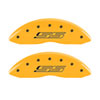 MGP 14231SSS5YL | 4 Caliper Covers Engraved Front & Rear Gen 5/SS Yellow finish black ch; 2014-2015 Alternate Image 2