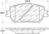 Stoptech 309.09080 | StopTech Sport Brake Pads Toyota Camry, Front; 2002-2006 Alternate Image 2