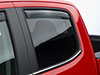 WeatherTech 81766 | 2015+ Chevrolet Colorado Rear Side Window Deflectors - Dark Smoke; 2015-2024 Alternate Image 1