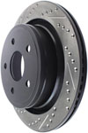 Stoptech 127.67054R | StopTech Chrysler Aspen Sport Drilled/Slotted Rotor, Rear Right; 2007-2009 Alternate Image 5