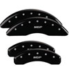 MGP 38005SMGPBK | MGP 4 Caliper Covers Engraved Front & Rear MGP Black finish silver ch; 2008-2012 Alternate Image 7