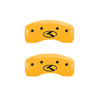 MGP 21176SCRKYL | 4 Caliper Covers Engraved Front & Rear Circle K/Kia Yellow finish black ch; 2012-2017 Alternate Image 3