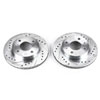 PowerStop jbr753xpr | Power Stop 95-98 Nissan 200SX Front Evolution Drilled & Slotted Rotors - Pair; 1995-1998 Alternate Image 2