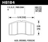 Hawk Performance HB184Q.650 | Hawk DTC-80 91-98 Porsche 911 Turbo Front Race Brake Pads; 1980-1991 Alternate Image 3