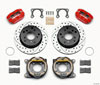 Wilwood 140-13322-dr | Dynapro Lug Mount P/S Park Brake Kit Drilled Red Big Ford 2.36in Off Bronco 5 x 5.50; 1965-1977 Alternate Image 1