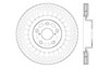 Stoptech 128.44185R | StopTech Lexus RC200t Sport Cross Drilled Brake Rotor, Front Right; 2016-2016 Alternate Image 2