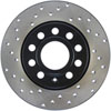 Stoptech 128.33131R | StopTech Volkswagen Golf Sport Cryo Cross Drilled Rotor, Rear Right; 2010-2018 Alternate Image 5