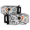 SPYDER 5009982 | Spyder Dodge Ram 1500 Halo LED ( Replaceable LEDs ) Projector Headlights - Chrome - (PRO-YD-DR02-HL-C); 2002-2005 Alternate Image 2