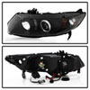 SPYDER 5010780 | Spyder Honda Civic 2Dr Halo Projector Headlights - Black - (PRO-YD-HC06-2D-HL-BK); 2006-2008 Alternate Image 6