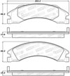 Stoptech 309.13290 | StopTech Sport Brake Pads Ford E-150 Econoline, Rear; 2008-2008 Alternate Image 1