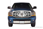 Putco 89156 | 06-08 Ram 1500/2500/3500- Replacement Flaming Inferno Stainless Steel Grille; 2006-2008 Alternate Image 1