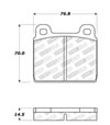 Stoptech 308.00450 | StopTech Street Brake Pads Mercedes-Benz 350SL To 12/72, Front; 1972-1972 Alternate Image 1