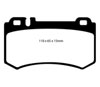 EBC ud984 | 06 Mercedes-Benz E55 AMG 5.4 Supercharged (4 Pad Set) Ultimax2 Rear Brake Pads Alternate Image 2