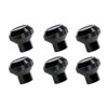 Rugged Ridge 11126.02 | 76-86 Jeep CJ Black Billet Stainless Steel Dash Knob Set Billet; 1976-1986 Alternate Image 1