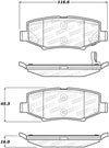 Stoptech 308.12740 | StopTech Street Brake Pads Dodge Nitro, Rear; 2007-2011 Alternate Image 2