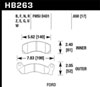 Hawk Performance HB263F.650 | Hawk HPS Street Brake Pads Alternate Image 1