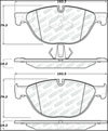 Stoptech 305.14090 | StopTech Street Select Brake Pads BMW 535i GT, Front; 2010-2017 Alternate Image 1